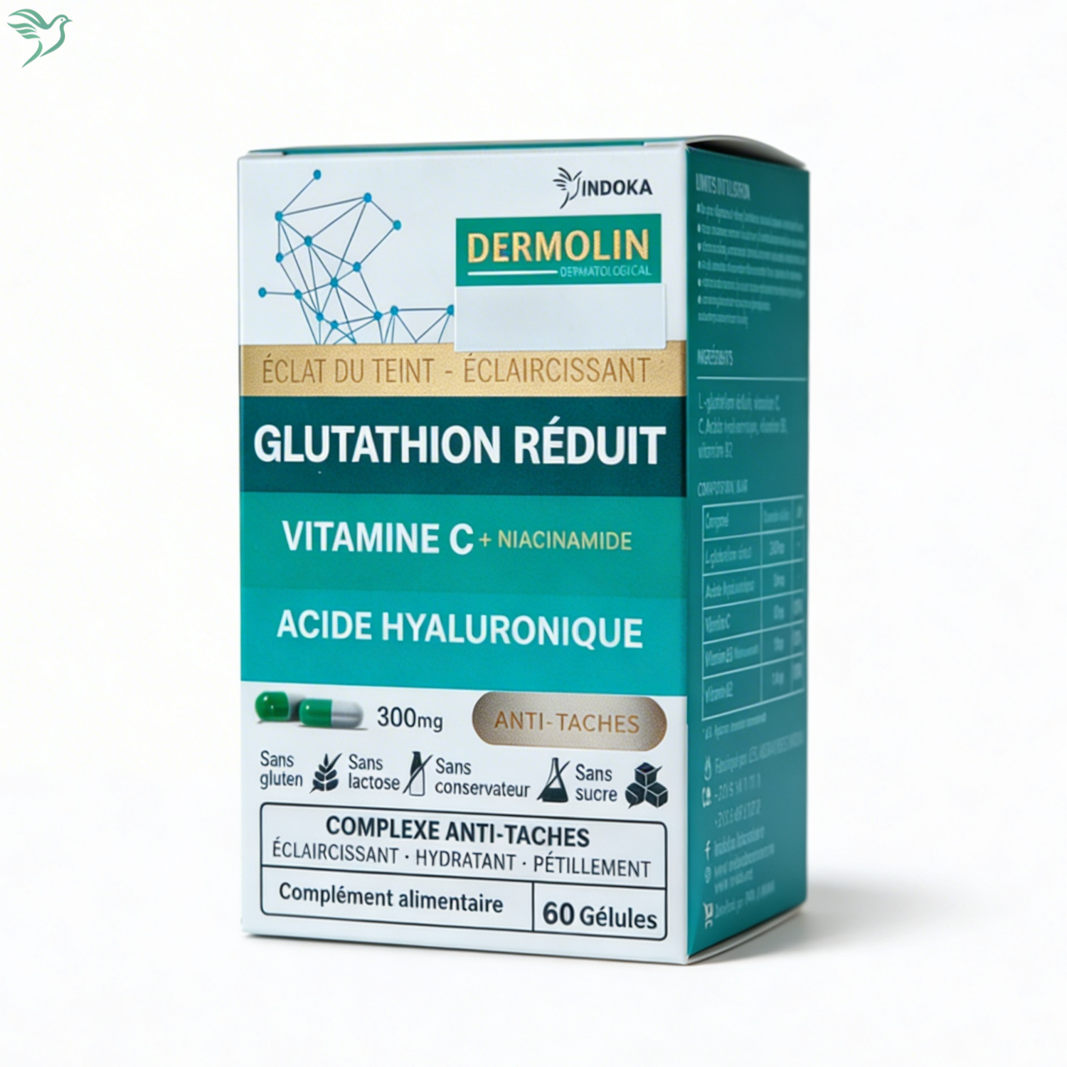 🌟 Dermolin – Glutathion Réduit 300mg
